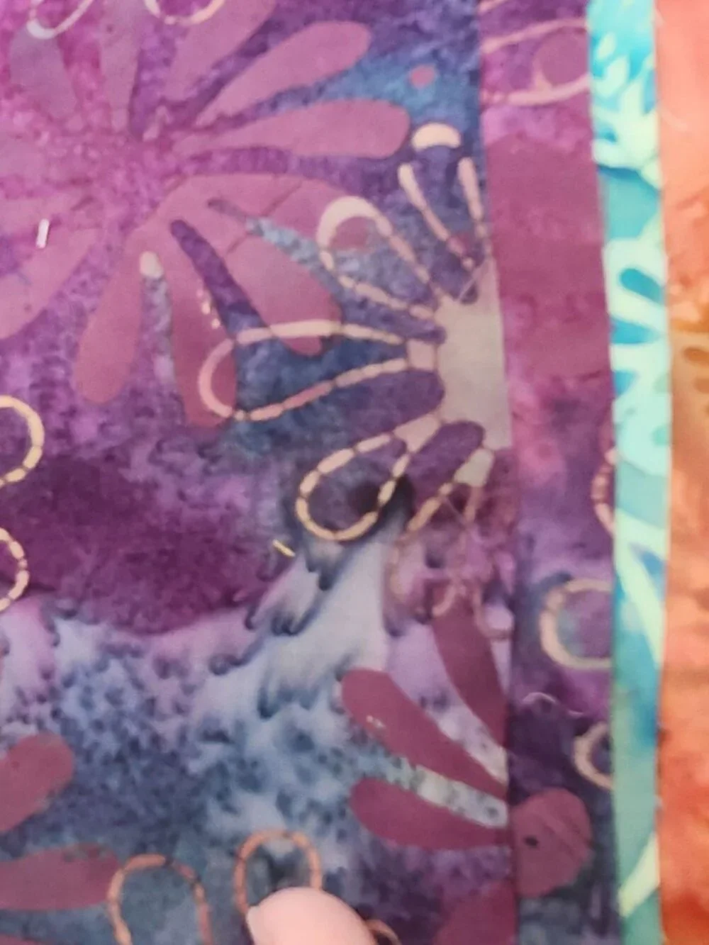 Batik Jelly Roll Stitched Colors Strips